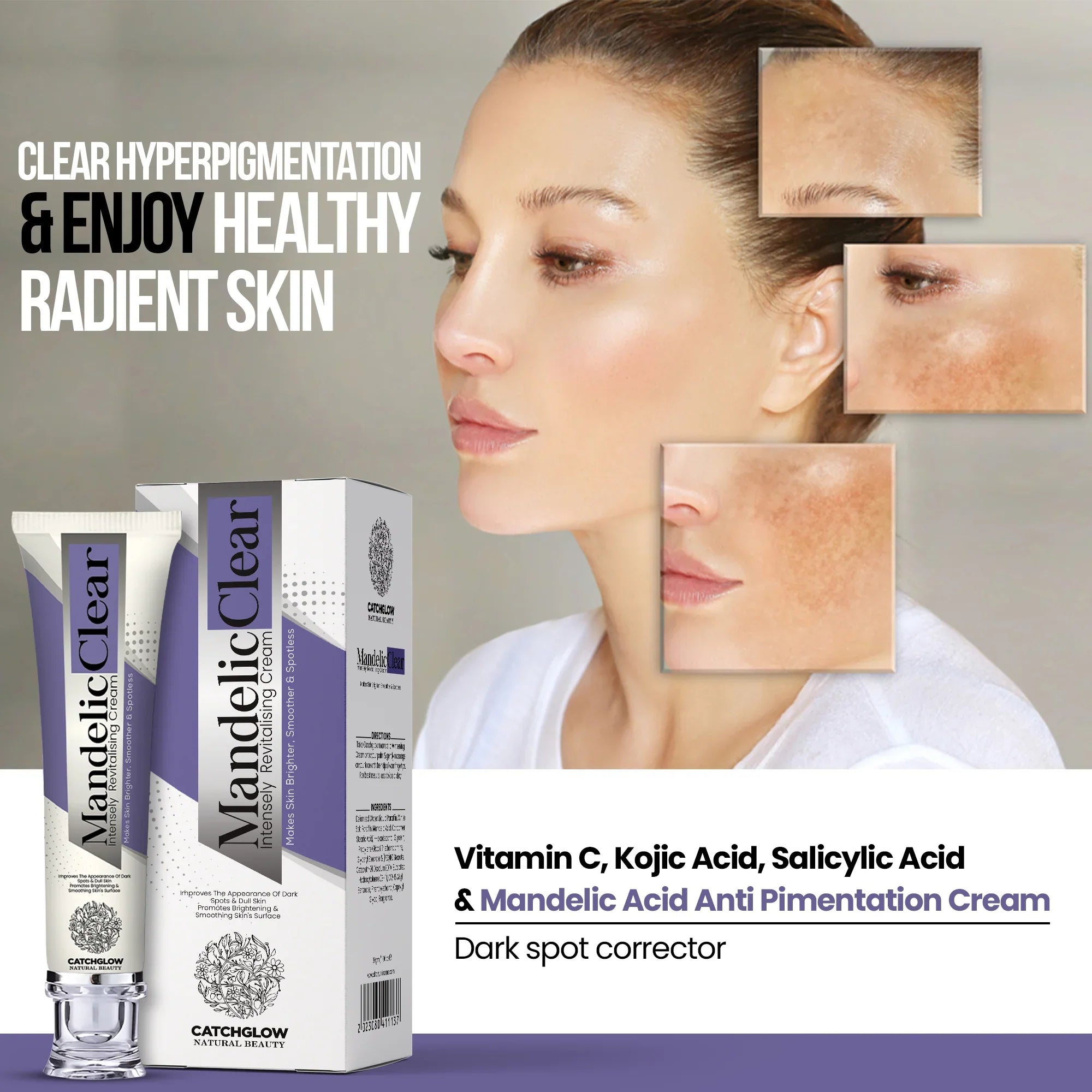 Mandelic Clear Brightening Cream For Anti-Aging & Brightens Skin