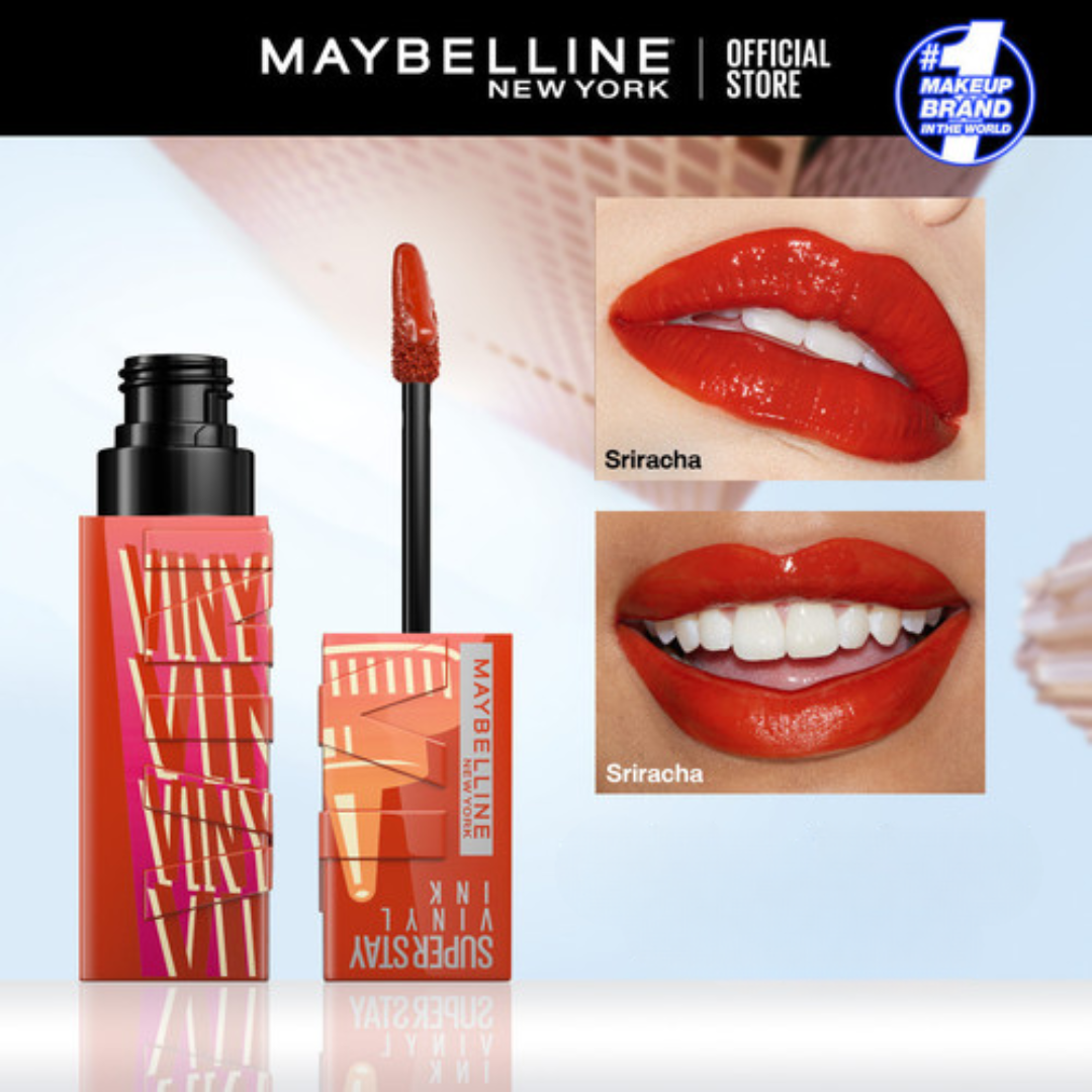 Maybelline Superstay Vinyl Ink Sauce Collection- 16H Wear Glossy Lipstick (Pack of 3)