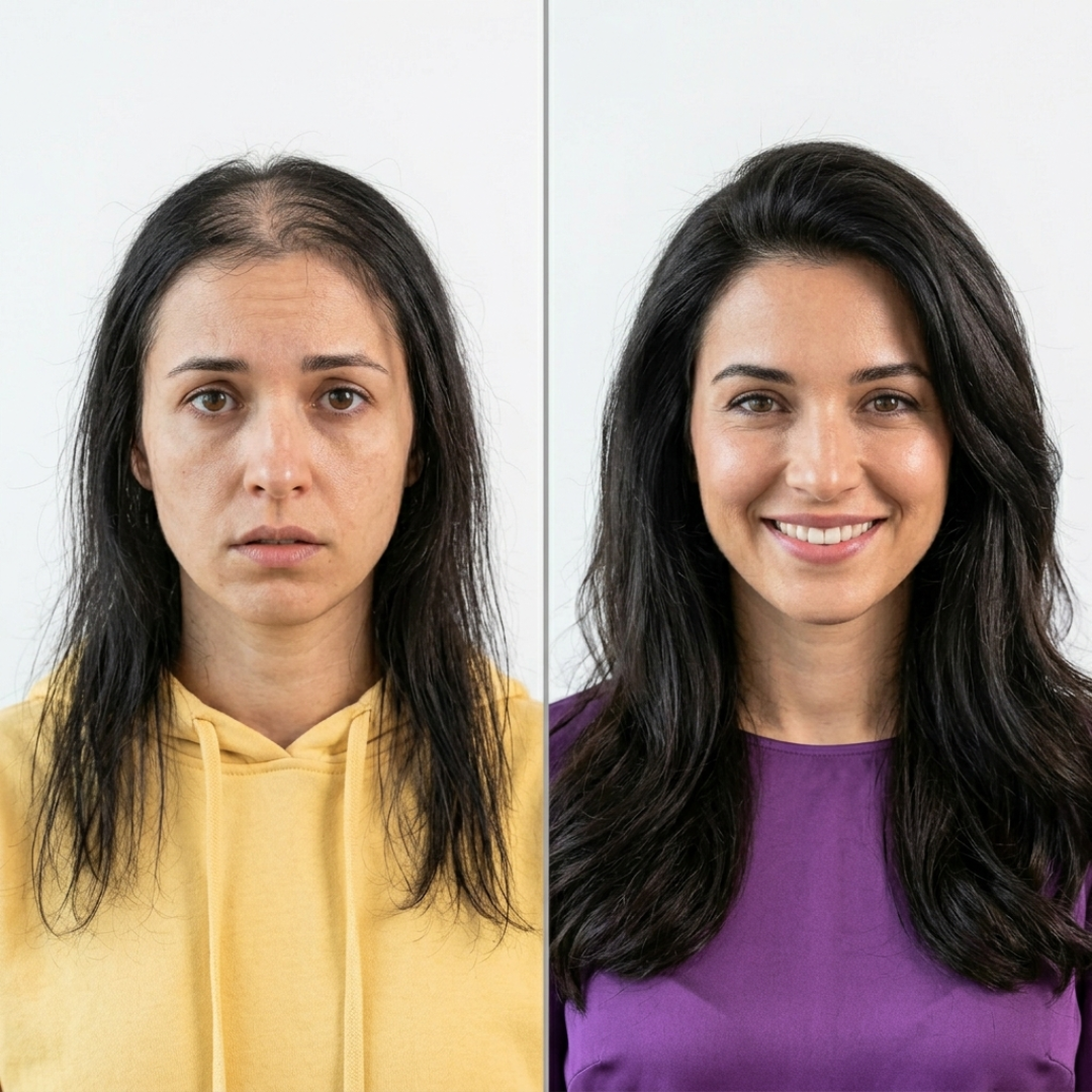 Amor Hair Reset Trio – Stronger Roots, Less Hair Fall & Healthier You – Shampoo + Hair Oil + Serum – For All Hair Types