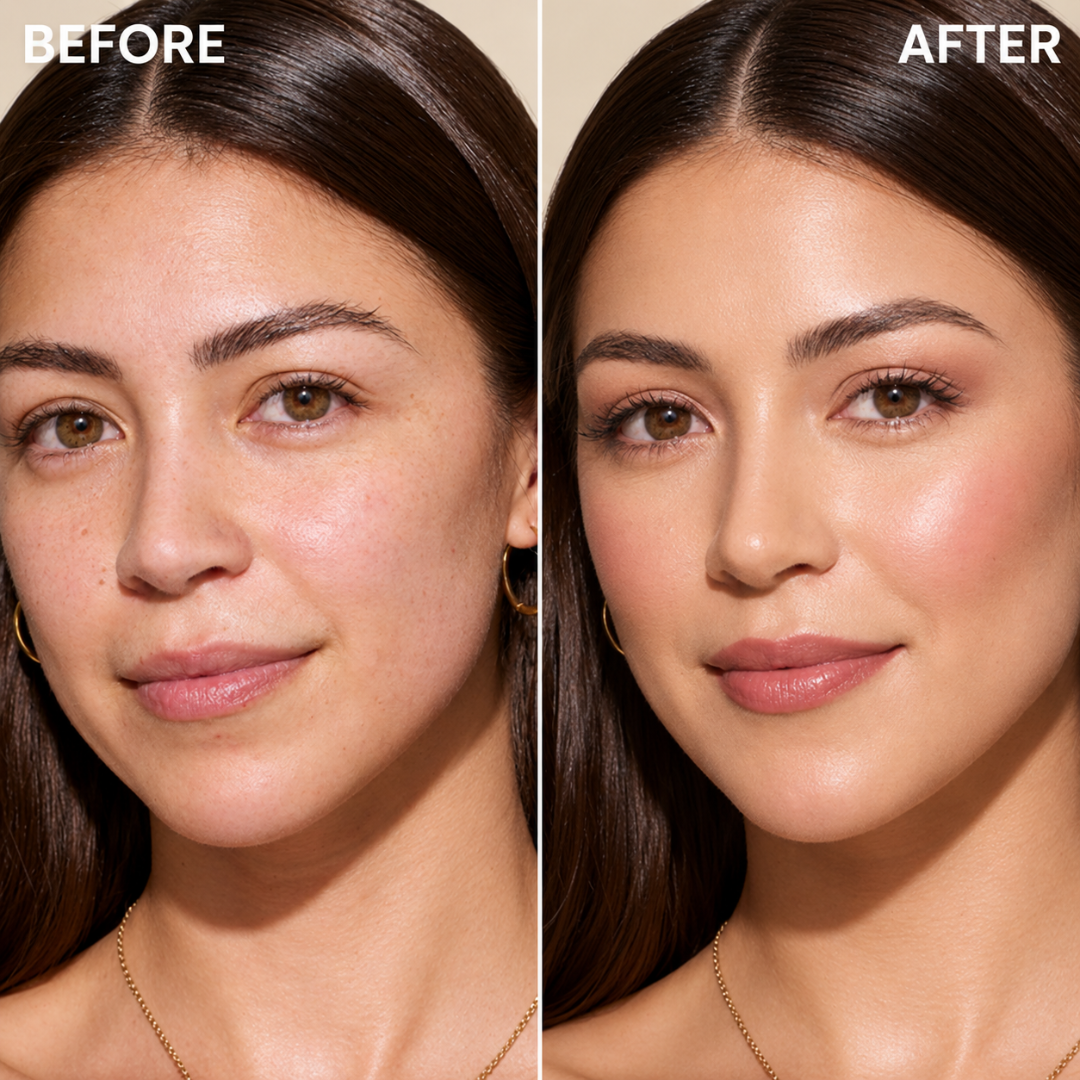 L'Oréal Paris Lumi Glow Duo – Tinted Balm Foundation & Le Glass Highlighter Stick – Flawless Radiant Coverage