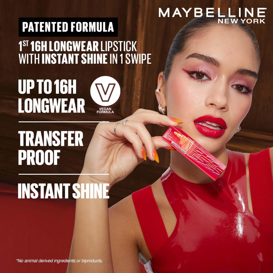 Maybelline Superstay Vinyl Ink Sauce Collection- 16H Wear Glossy Lipstick (Pack of 3)