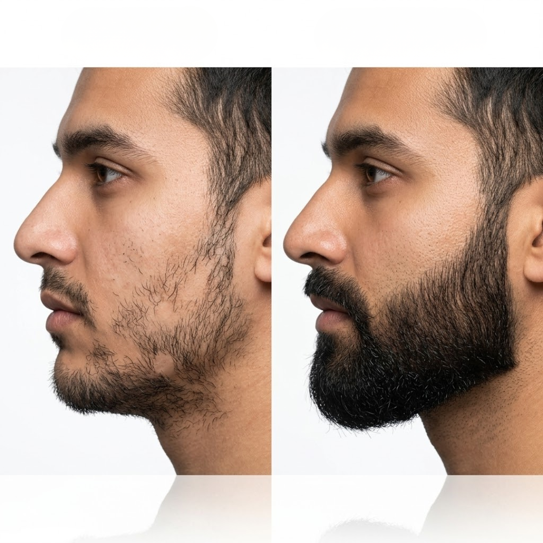 Sheopal's Beard Growth Serum – Strengthens Beard Hair – Water-Based, Non-Sticky – For Patchy Beard, Dry Texture & Uneven Growth