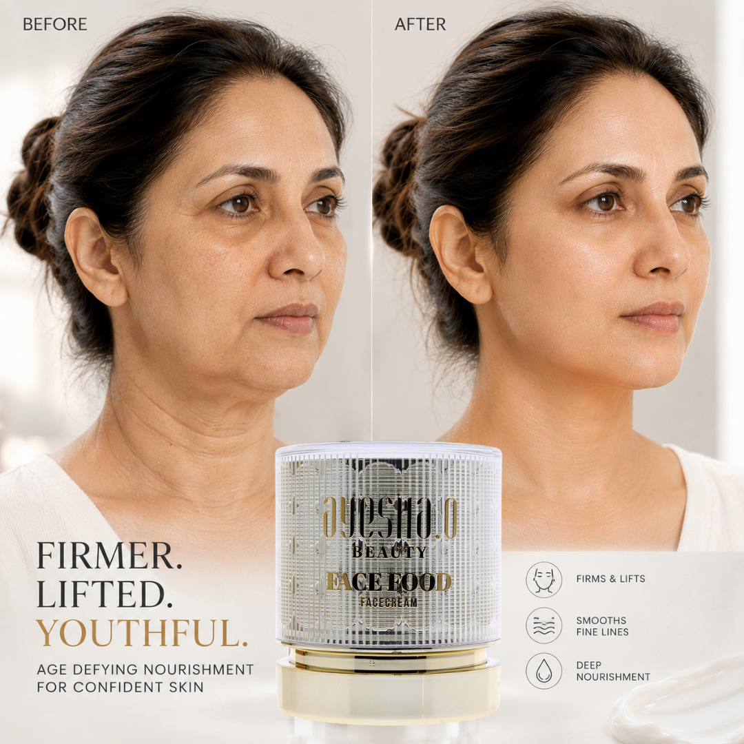 Beauty Face Food Face Cream – Deep Nourishment, Dewy Glow – Moisture Lock & Plump-Looking Skin – Rich Care, Weightless Finish – With Platinum Flakes, Argan Oil, Jojoba, Rosehip, Honey Extract & Frankincense Oil