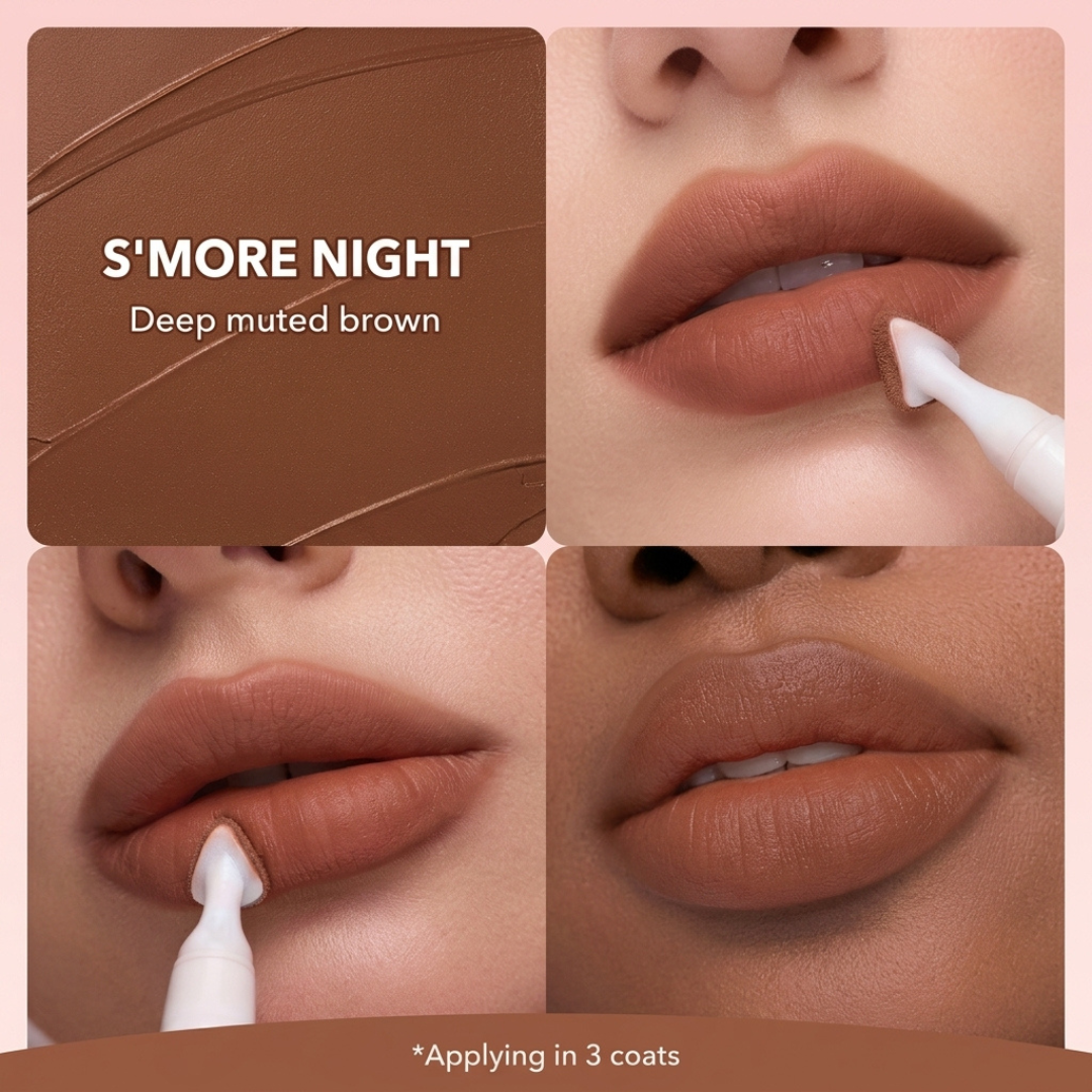 SHEGLAM Marshmallow Puff Lip Blur Pen + Buy 2 Get 1 FREE – Soft Focus Lips, More You – Velvety Matte, Lightweight Feel – Blurred Matte Finish – Transfer & Sweat Proof