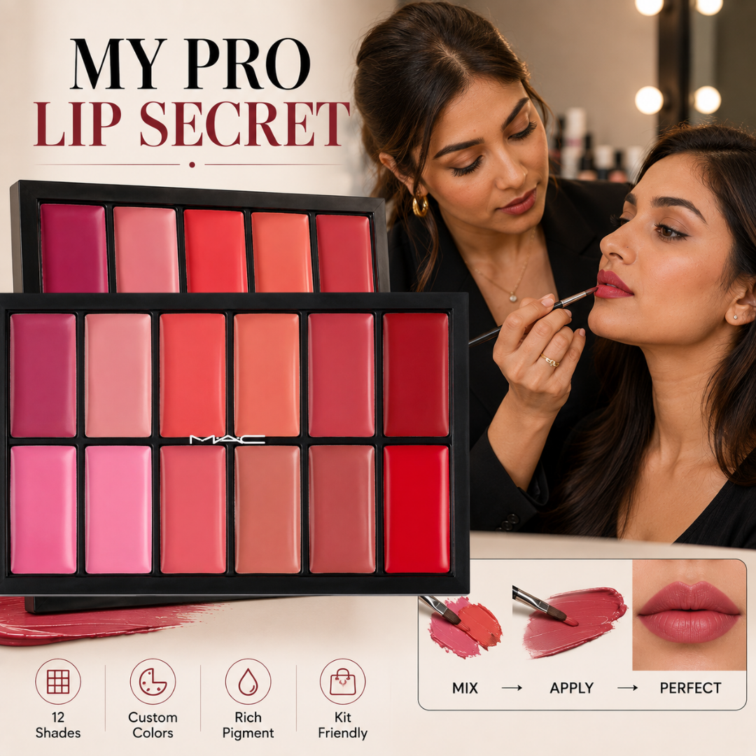 12-Shade Custom Lip MAC Lipsticks Palette – Mix, Blend & Create – 12 Wearable Colors, Endless Looks – Pro-Level Pigment, Artist-Friendly – Create Your Signature Lip Shade – For All Skin Tones