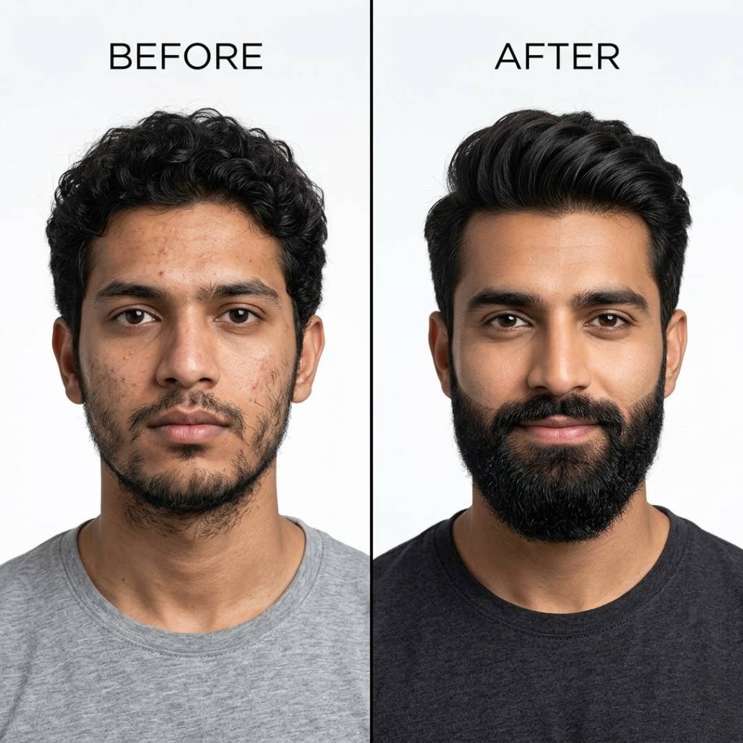 Sheopal's Beard Growth Serum – Strengthens Beard Hair – Water-Based, Non-Sticky – For Patchy Beard, Dry Texture & Uneven Growth