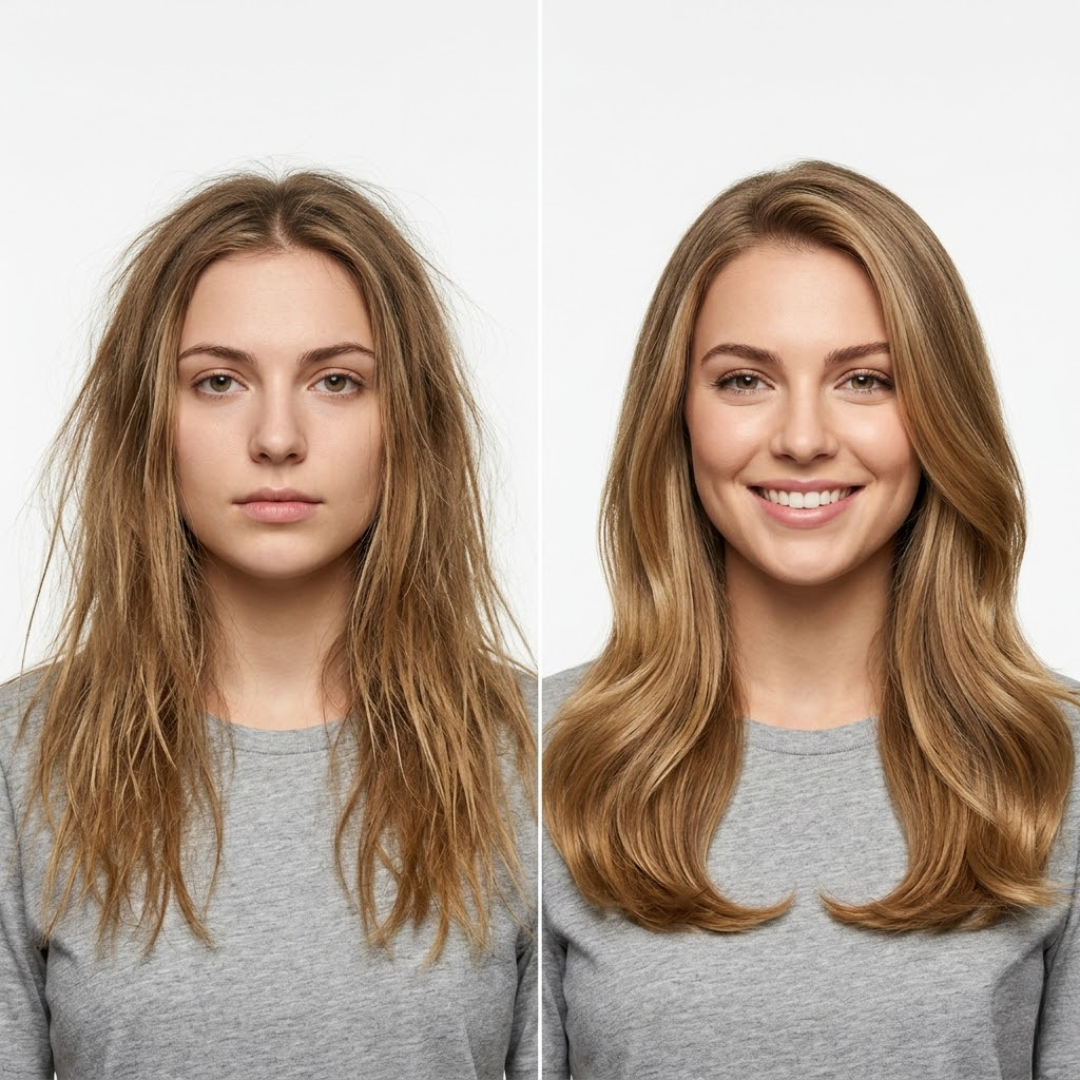 Amor Hair Reset Trio – Stronger Roots, Less Hair Fall & Healthier You – Shampoo + Hair Oil + Serum – For All Hair Types