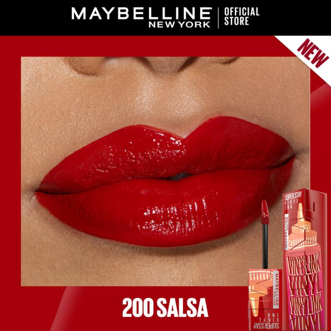 Maybelline Superstay Vinyl Ink Sauce Collection- 16H Wear Glossy Lipstick (Pack of 3)