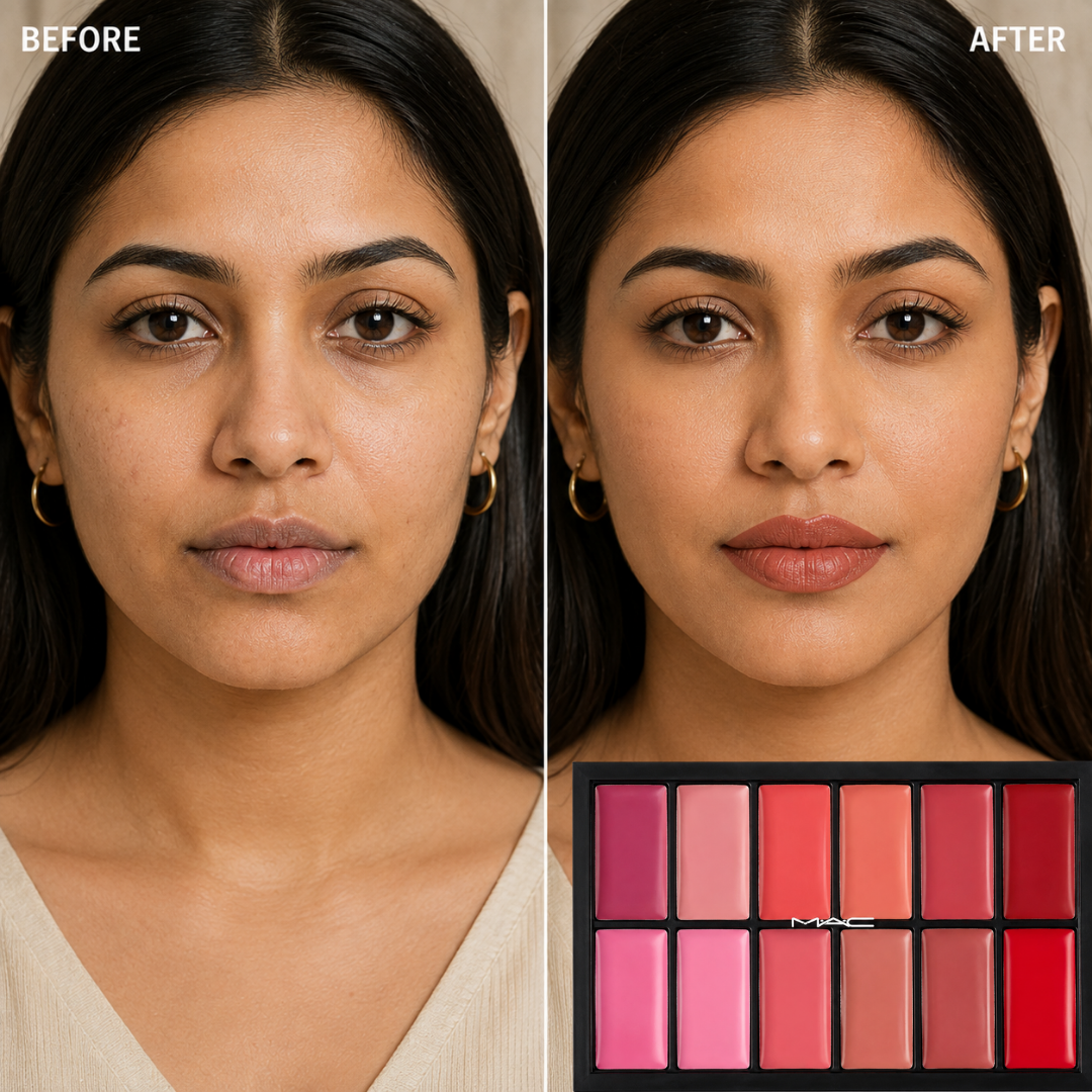 12-Shade Custom Lip MAC Lipsticks Palette – Mix, Blend & Create – 12 Wearable Colors, Endless Looks – Pro-Level Pigment, Artist-Friendly – Create Your Signature Lip Shade – For All Skin Tones