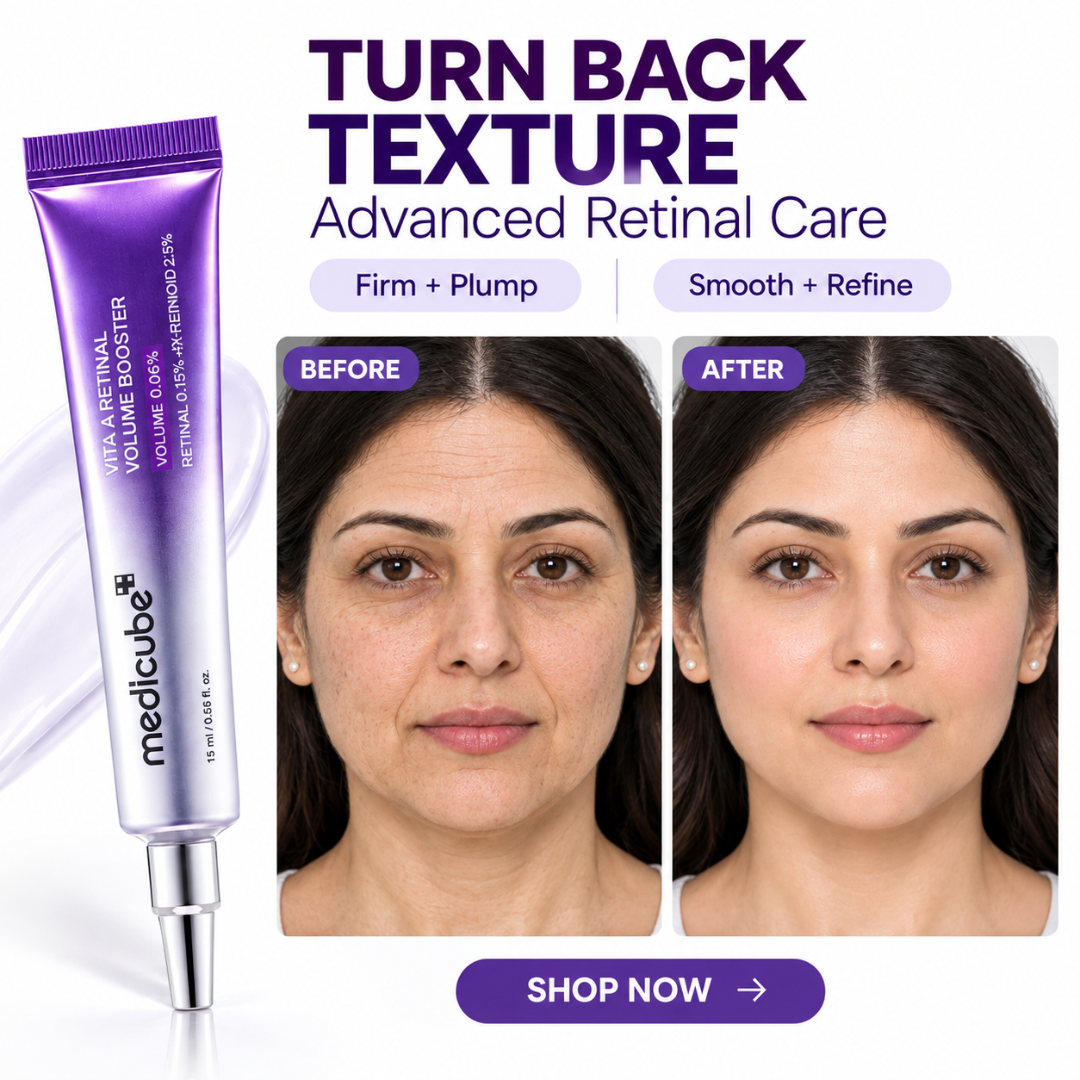 Medicube Vita A Retinal Volume Booster – Advanced Wrinkle Care & Volume Boost – Firms, Plumps & Smooths Fine Lines – Fast-Absorbing Night Serum