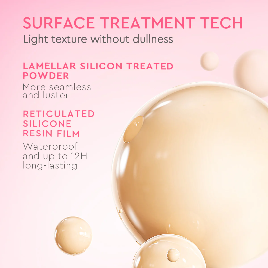Glad2Glow Ultimate Satin Cushion | Semi-Matte Foundation | 12H Waterproof, Pore-Blurring Finish