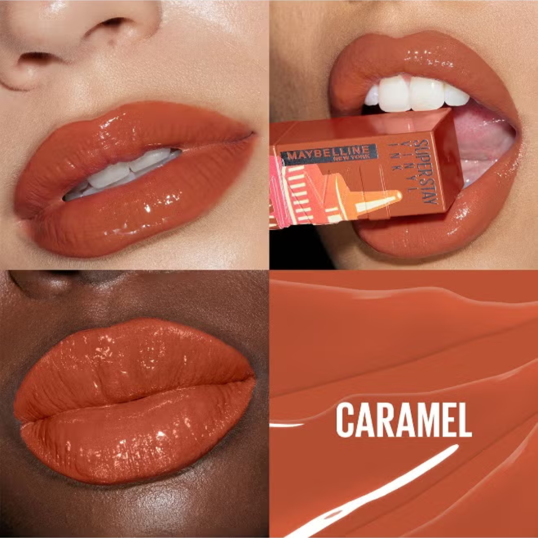 Maybelline Superstay Vinyl Ink Sauce Collection- 16H Wear Glossy Lipstick (Pack of 3)
