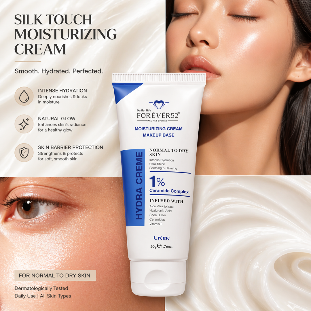 FOREVER52 Hydra Creme Moisturizer & Primer – Intense Hydration, Pore Blurring, Makeup Base for Normal to Dry Skin – Smooth, Hydrate, Perfect