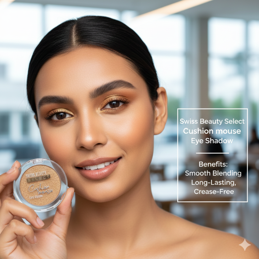 Swiss Beauty Select Cushion Mousse Eyeshadow | Velvet Mousse Texture | Multidimensional Shine