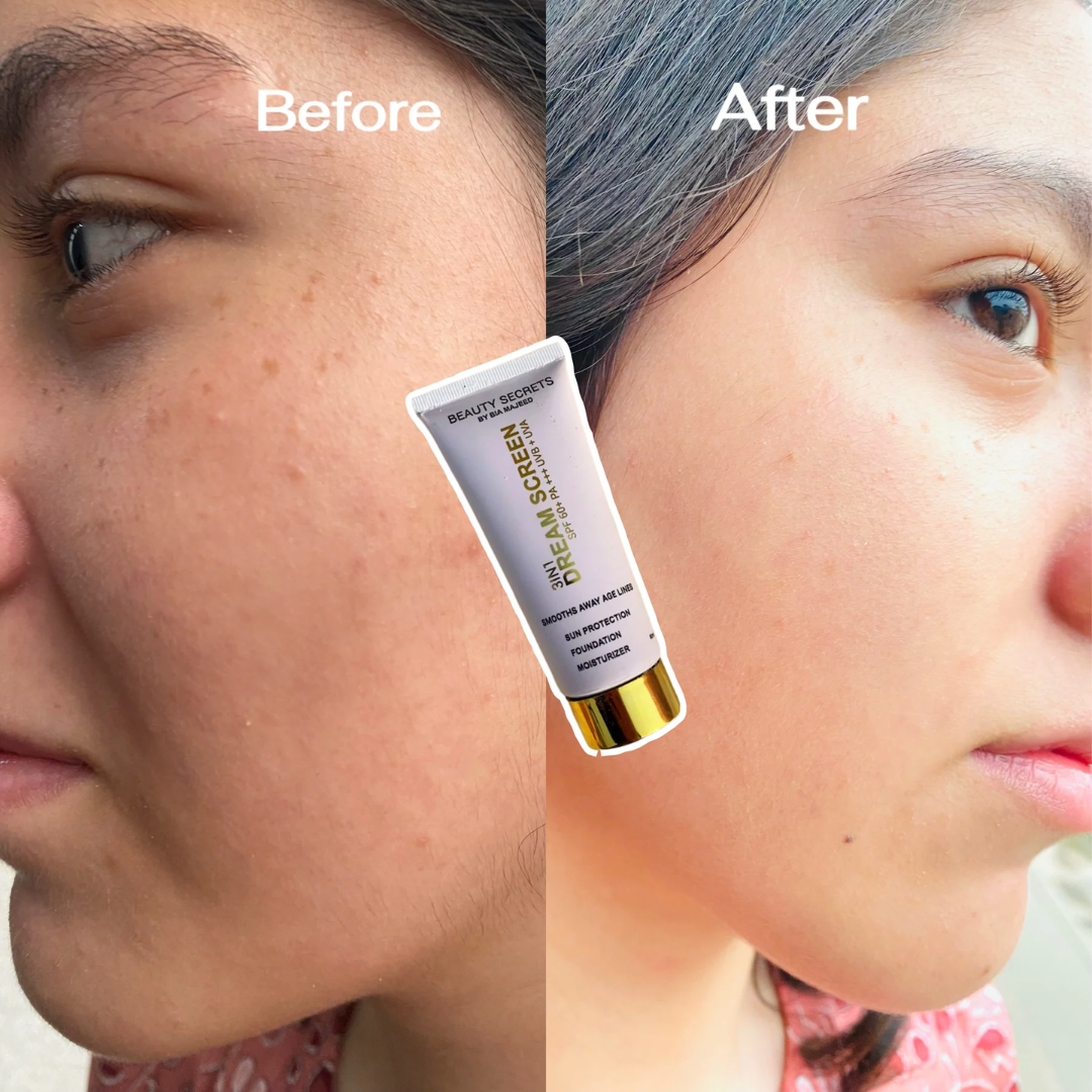 Beauty Secrets 3-in-1 Tinted Dream Screen SPF 60+ | Sun Protection, Sheer Foundation & Deep Moisturizer