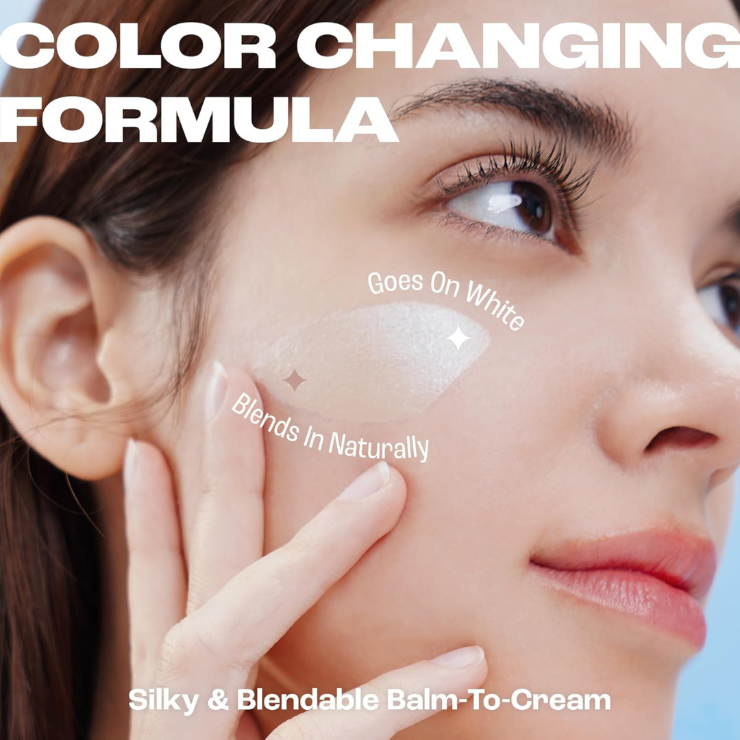 Color changing stick with Built-in Brush by Eloral (One shade for all skin colors)
