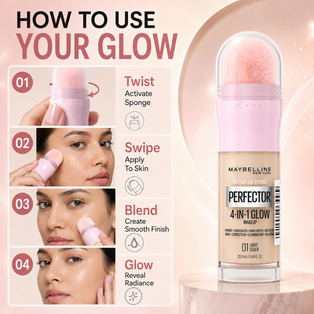 Maybelline Instant Rewind 4-in-1 Glow Perfector (Primer, Concealer, Foundation, Highlighter)