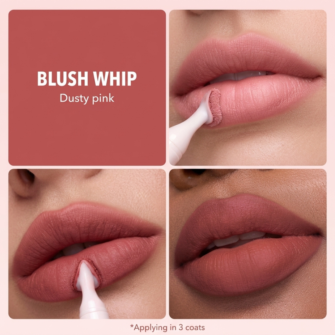 SHEGLAM Marshmallow Puff Lip Blur Pen + Buy 2 Get 1 FREE – Soft Focus Lips, More You – Velvety Matte, Lightweight Feel – Blurred Matte Finish – Transfer & Sweat Proof