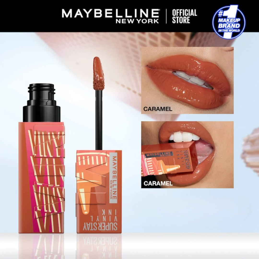 Maybelline Superstay Vinyl Ink Sauce Collection- 16H Wear Glossy Lipstick (Pack of 3)