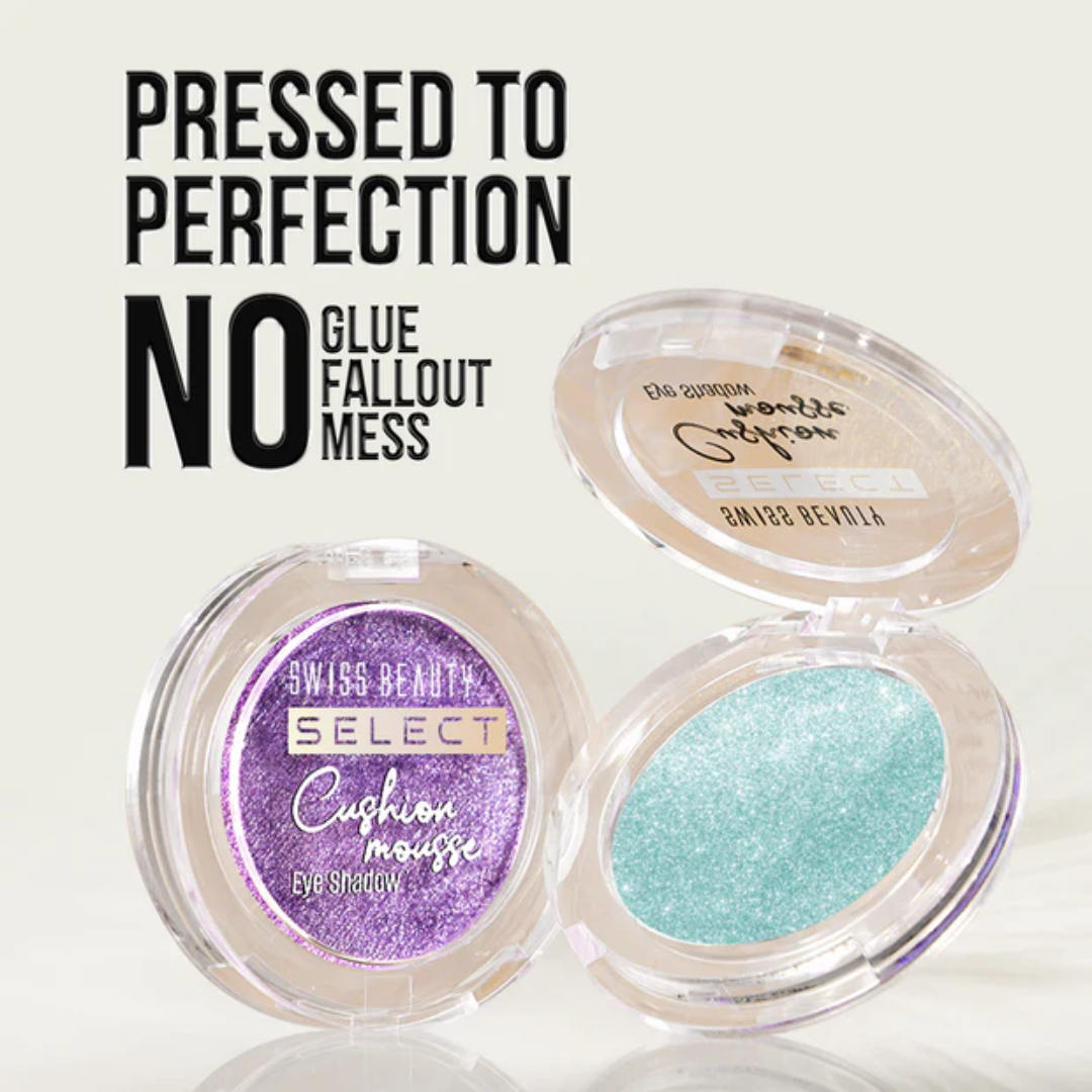 Swiss Beauty Select Cushion Mousse Eyeshadow | Velvet Mousse Texture | Multidimensional Shine