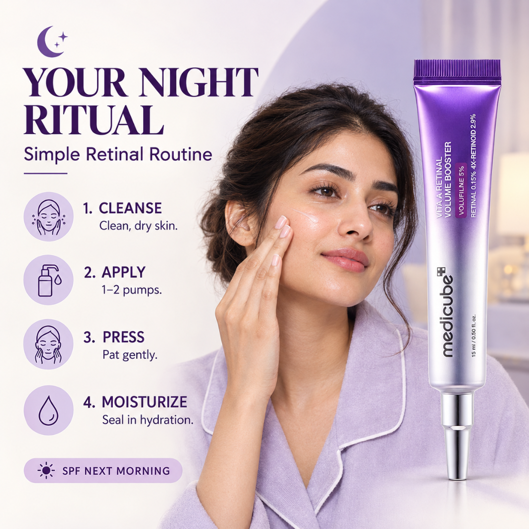 Medicube Vita A Retinal Volume Booster – Advanced Wrinkle Care & Volume Boost – Firms, Plumps & Smooths Fine Lines – Fast-Absorbing Night Serum