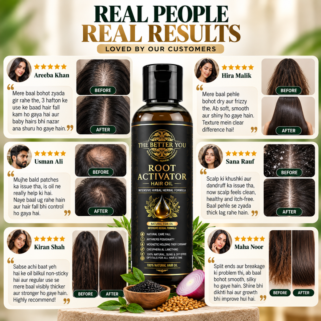 The Better You Root Activator Hair Oil – Herbal Scalp Nourishment for Stronger Roots, Thicker-Looking Hair & Silky Shine