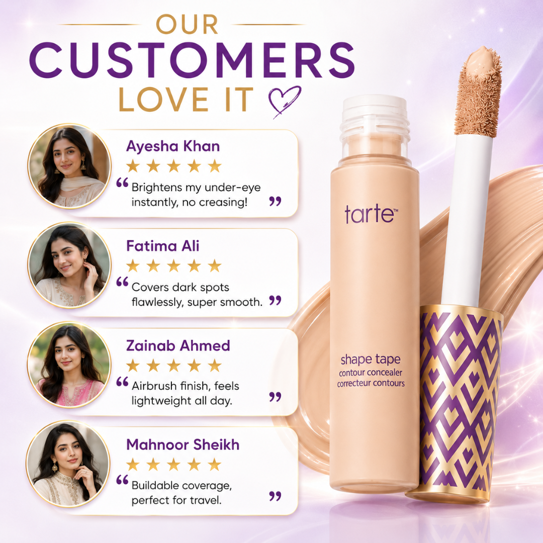 tarte Shape Tape Contour Concealer – 50% OFF – Full Coverage, Pore Blur & 24-Hr Crease Proof – Your Favorite Filter Now in a Stick