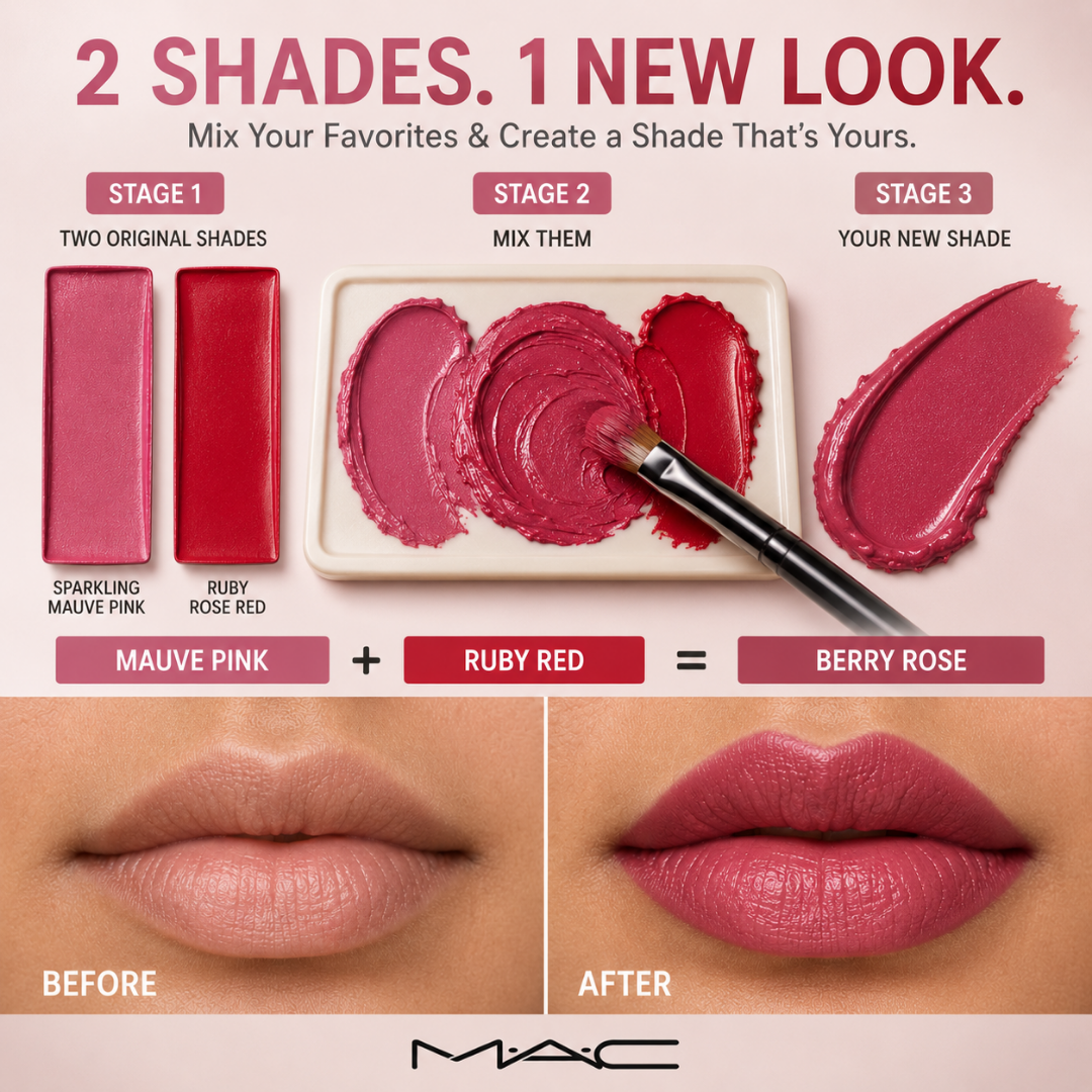 12-Shade Custom Lip MAC Lipsticks Palette – Mix, Blend & Create – 12 Wearable Colors, Endless Looks – Pro-Level Pigment, Artist-Friendly – Create Your Signature Lip Shade – For All Skin Tones