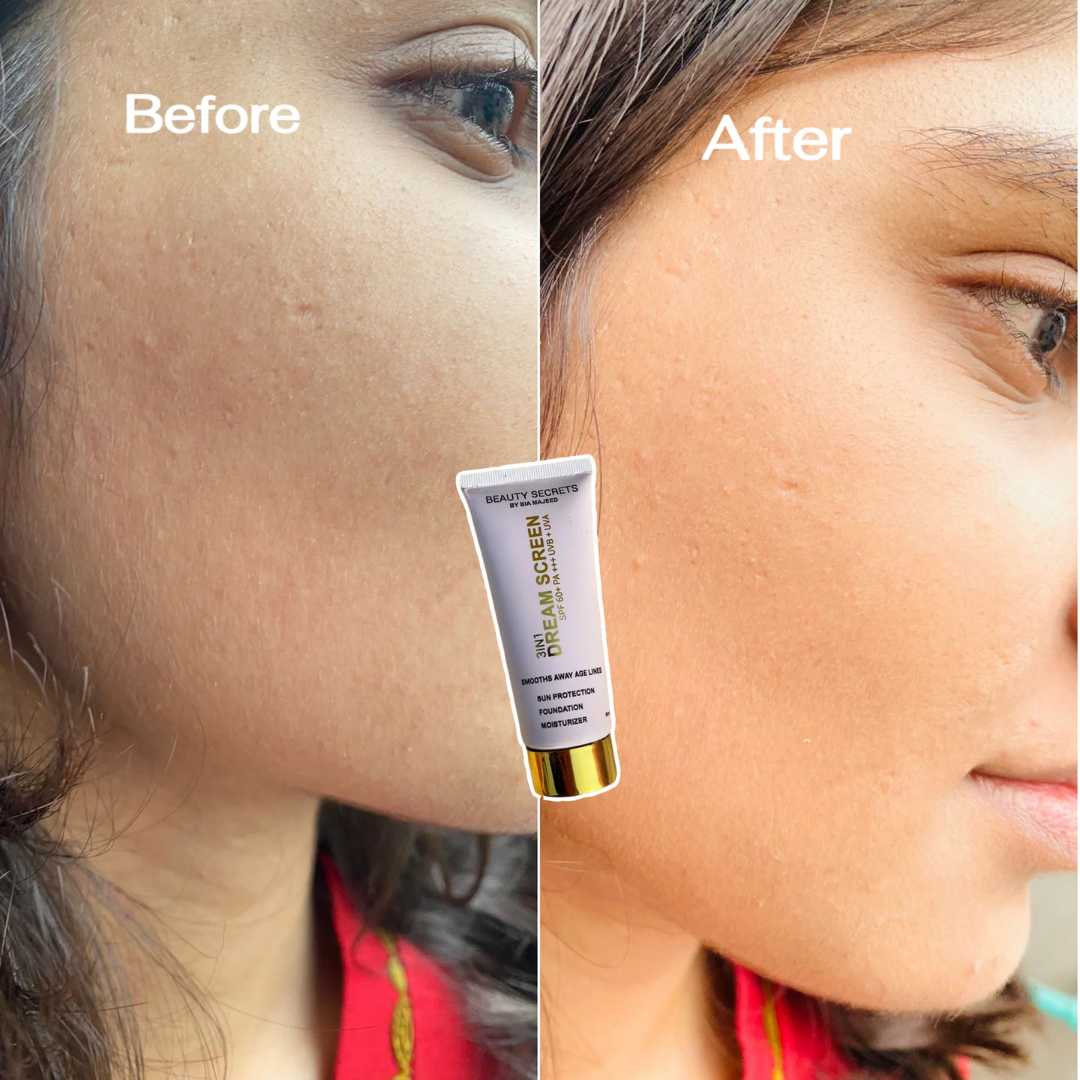 Beauty Secrets 3-in-1 Tinted Dream Screen SPF 60+ | Sun Protection, Sheer Foundation & Deep Moisturizer