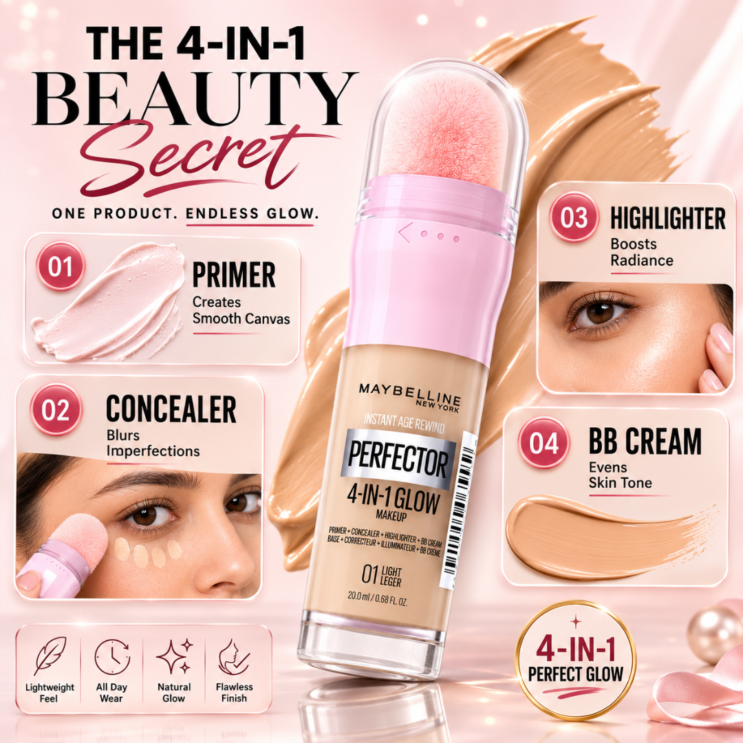 Maybelline Instant Rewind 4-in-1 Glow Perfector (Primer, Concealer, Foundation, Highlighter)