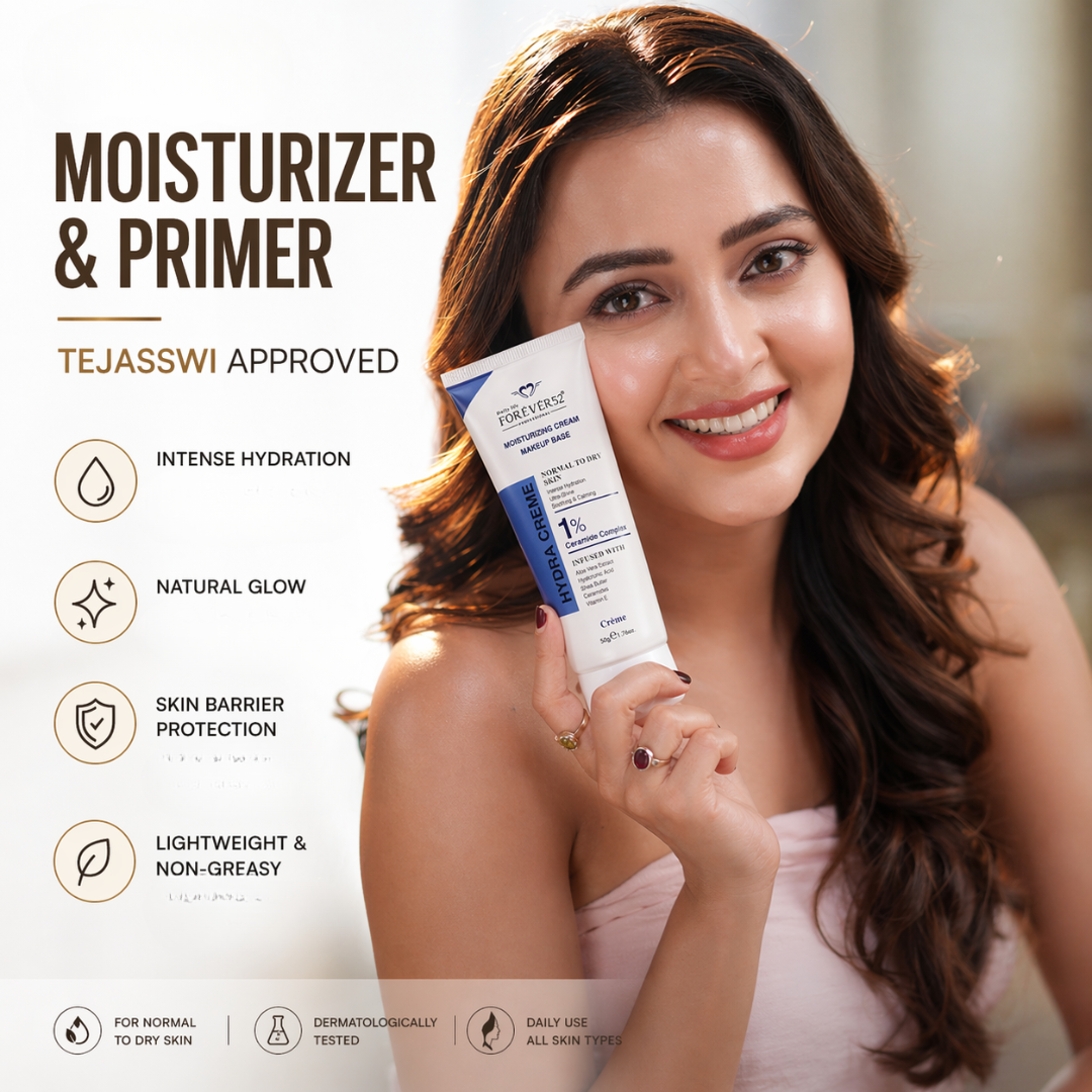 FOREVER52 Hydra Creme Moisturizer & Primer – Intense Hydration, Pore Blurring, Makeup Base for Normal to Dry Skin – Smooth, Hydrate, Perfect