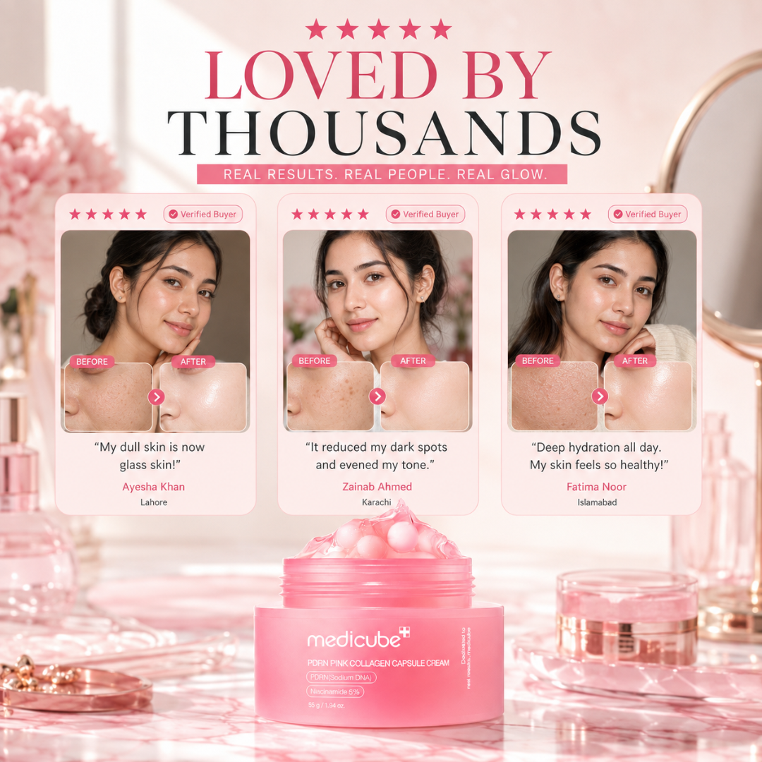 Medicube PDRN Pink Collagen Capsule Cream – Glass Skin, Firm & Bright – Deep Repair, Glow Boost & Hydration – Fades Dark Spots, Smooths Texture, Refines Pores