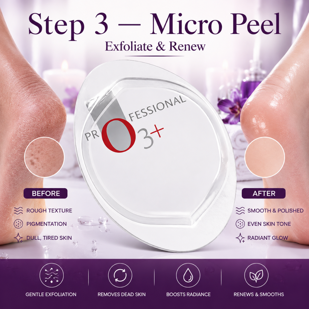 O3+ Pedilogix Spa Kit – Brighten, Smooth & Hydrate – Professional 6-Step Manicure & Pedicure Kit for Hands & Feet – Crystal Wash, Micro Peel, Bubble Gum Gel, Massage Cream & Pedi Mask – Single Use – Spa Results at Home