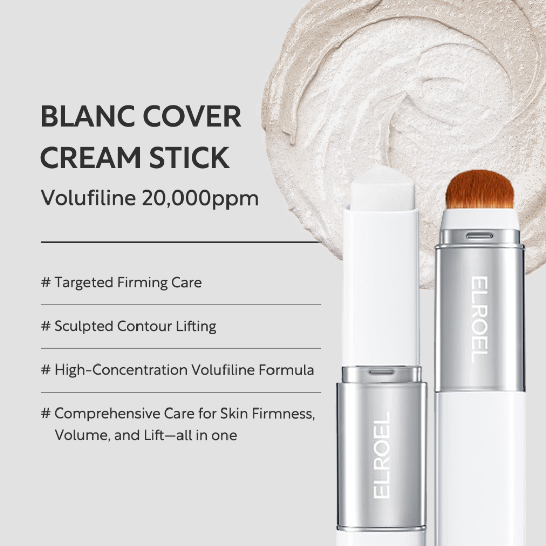 Color changing stick with Built-in Brush by Eloral (One shade for all skin colors)