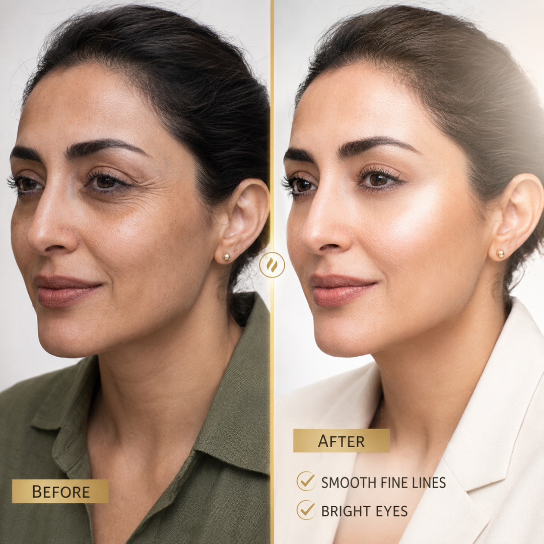 Amor Egyptian Gold Serum + Platinum Anti-Aging Cream Duo – Luxury Gold Anti-Aging – Firms Skin, Deeply Hydrates – With Gold Extracts, Moringa, Collagen Complex, Hyaluronic Acid & Peptides