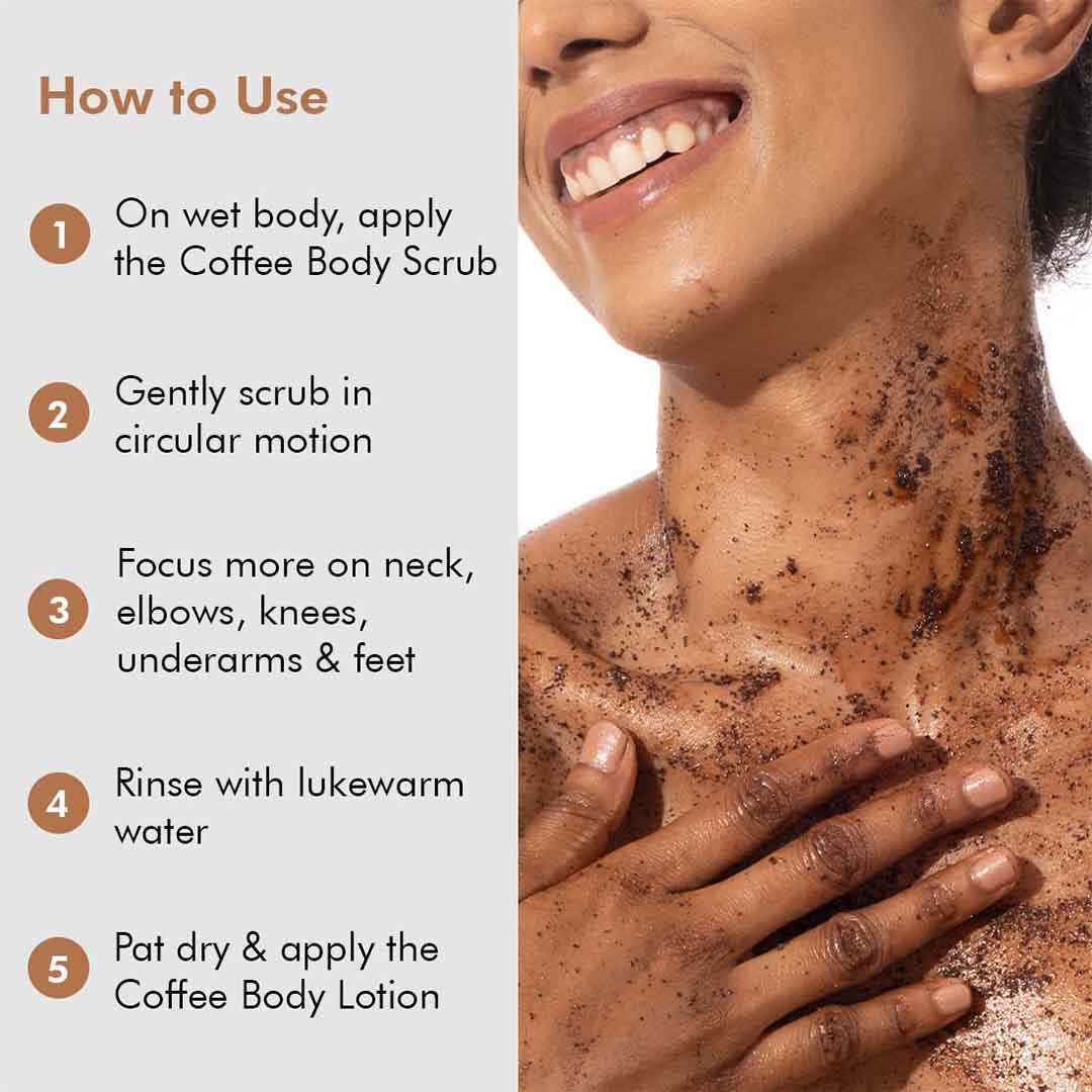 Mcaffeine Naked & Raw Coffee Body Scrub - Tan Removal & Exfoliating Scrub for Smooth Skin