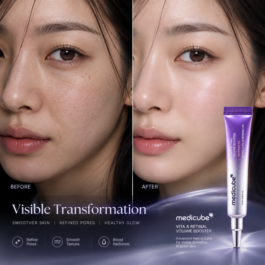 Medicube Vita A Retinal Volume Booster – Advanced Wrinkle Care & Volume Boost – Firms, Plumps & Smooths Fine Lines – Fast-Absorbing Night Serum