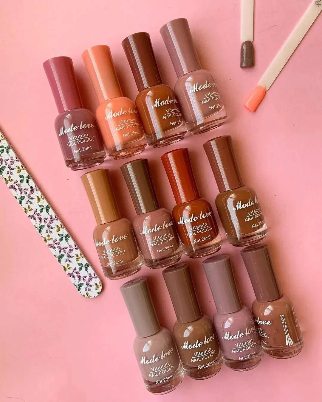 12 pcs Mode Love Nail Paint Permanent